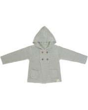 Jachetă pentru copii Lassig - 50-56 cm, 0-2 luni, gri -1