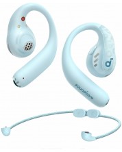 Căști wireless cu microfon Anker - Soundcore AeroFit Pro, TWS, albastre -1