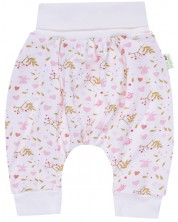 Pantaloni pentru bebeluşi Bio Baby - 50 cm, 0-1 luni, roz -1