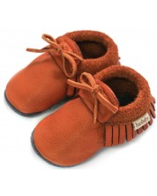 Pantofi pentru bebeluşi Baobaby - Moccasins, Hazelnut, mărimea S -1