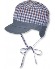 Pălărie de vară pentru bebeluși cu protecție UV 50+ Sterntaler - Cu două fețe, 47 cm, 9-12 luni
