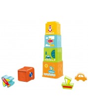 Set de joacă pentru bebeluși Raya Toys - Cuburi și figurine pentru sortare și aranjare