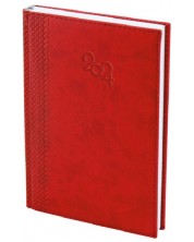 Carnet de notițe Spree - Cu copertă termică, 168 de foi, roșu, 2024 -1