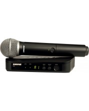 Sistem de microfoane fără fir Shure - BLX24E/PG58-H8E, negru
