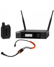 Sistem de microfon wireless Shure - GLXD14R+/SM31, negru/portocaliu -1