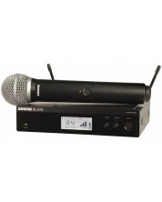Sistem de microfoane fără fir Shure - BLX24RE/PG58-T11, negru
