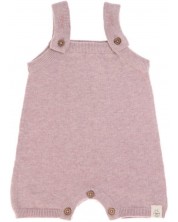 Salopeta pentru bebeluși Lassig - Cozy Knit Wear, 50-56 cm, 0-2 luni, roz -1