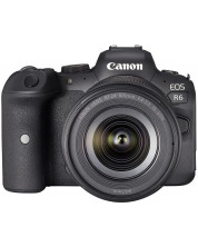 Cameră fără oglindă Canon - EOS R6, RF 24-105mm, f/4-7.1 IS STM, negru -1