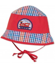 Pălărie de vară pentru bebeluși cu protecție UV 50+ Sterntaler - Cu tren, 47 cm, 9-12 luni -1