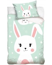 Set 2 piese lenjerie de pat pentru bebeluşi Sonne - Bunny