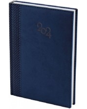 Carnet de notițe Spree Notebook - Cu copertă termică, 168 de foi, albastru închis, 2024 -1