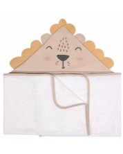 Albero Mio Bamboo Bamboo Baby Bath Towel - 120 x 70 cm, Lion -1