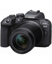 Cameră fără oglindă Canon - EOS R10, RF-S 18-150, IS STM, Black	 -1