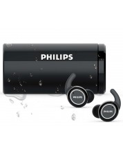 Căști wireless Philips - ActionFit TAST702BK, negre -1