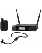 Sistem de microfon wireless Shure - GLXD14R+/SM35, negru/gri -1