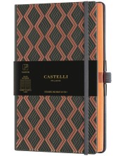 Бележник Castelli Copper & Gold - Greek Copper, 9 x 14 cm, linii