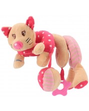 Jucărie pentru cărucior Baby Mix - Kitten, roșu