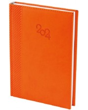Spree Notebook - Cu copertă termică, 168 de foi, portocaliu, 2024