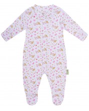 Salopetă pentru bebeluşi Bio Baby - 74 cm, 6-9 luni, roz -1