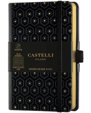 Carnețel Castelli Copper & Gold - Honey Gold, 9 x 14 cm, linii -1