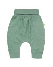 Pantaloni pentru bebeluşi Bio Baby - 86 cm, 12-18 luni, țesătură verde -1