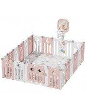 Gard pentru copii cu coș de baschet Sonne - Owl, roz -1