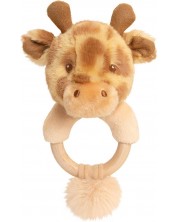 Zornaitoare pentru bebelusi Keel Toys Keeleco - Girafa, inel, 14 cm -1