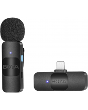 Sistem de microfon fără fir Boya - BY-V1 Lightning, negru