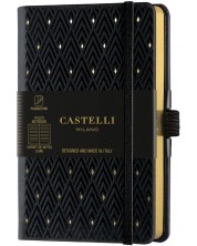 Carnețel Castelli Copper & Gold - Diamonds Gold, 9 x 14 cm, linii -1