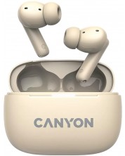 Căști wireless Canyon - CNS-TWS10, ANC, bej -1