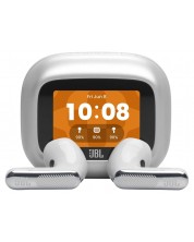 Căști wireless JBL - Live Flex 4, TWS, ANC, argintii - imagine 1
