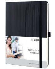 Blocul de notițe Sigel Conceptum - A5, negru -1