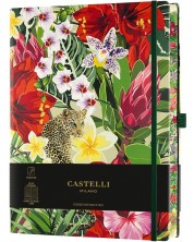 Carnețel Castelli Eden - Leopard, 19 x 25 cm, linii -1