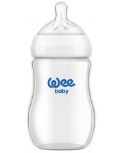 Sticlă pentru bebeluș Wee Baby - Natural, 250 ml -1