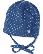 Pălărie pentru bebeluși cu protecție UV 30+ Sterntaler - stele, 39 cm, 3-4 luni, albastru -1