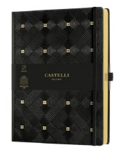 Бележник Castelli Copper & Gold - Maya Gold, 19 x 25 cm, linii