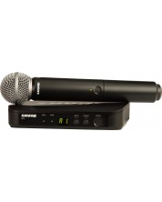 Sistem de microfon wireless Shure - BLX24E/SM58, negru	 -1