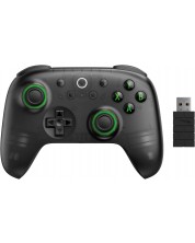 Controler wireless 8BitDo - Ultimate 2C 2.4G, Hall-Effect, Transparent Black Edition (PC)