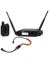 Sistem de microfon wireless Shure - GLXD14+/SM31, negru/portocaliu -1