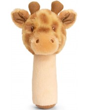 Zornaitoare pentru bebelusi Keel Toys Keeleco - Girafa, stick, 14 cm -1