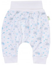 Pantaloni pentru bebeluşi Bio Baby - 92 cm, 18-24 luni, albastru -1