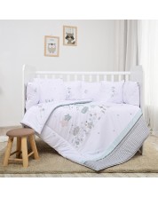 Set de dormit pentru bebeluși Lorelli - Cu poală, alb, 5 piese -1