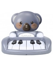 Jucărie muzicală pentru copii Chipolino - Piano Koala, gri închis