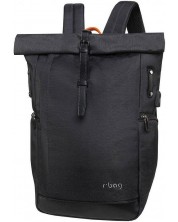 Rucsac business pentru laptop R-bag - Roll Black, 15.6" -1