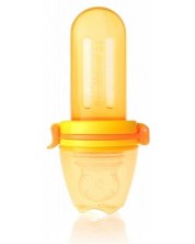 Tetina pentru hrana Kidsme - Squeezer, 4 l+, orange and yellow -1