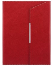 Dosar de afaceri Lemax Novaskin cu copertă - roșu, A4 -1