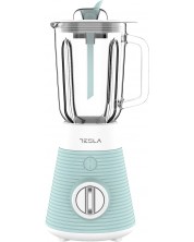 Blender Tesla - BL510BWS Silicone Delight, 1.5l, 500W, albastru/alb -1