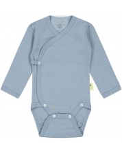 Body Bio Baby - Bumbac organic, 68 cm, 4-6 luni, albastru -1