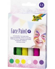Creioane colorate pentru fata Folia - 6 culori pentru fetite