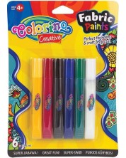 Vopsele pentru textile Colorino Creative - 6 culori х 10.5 мл